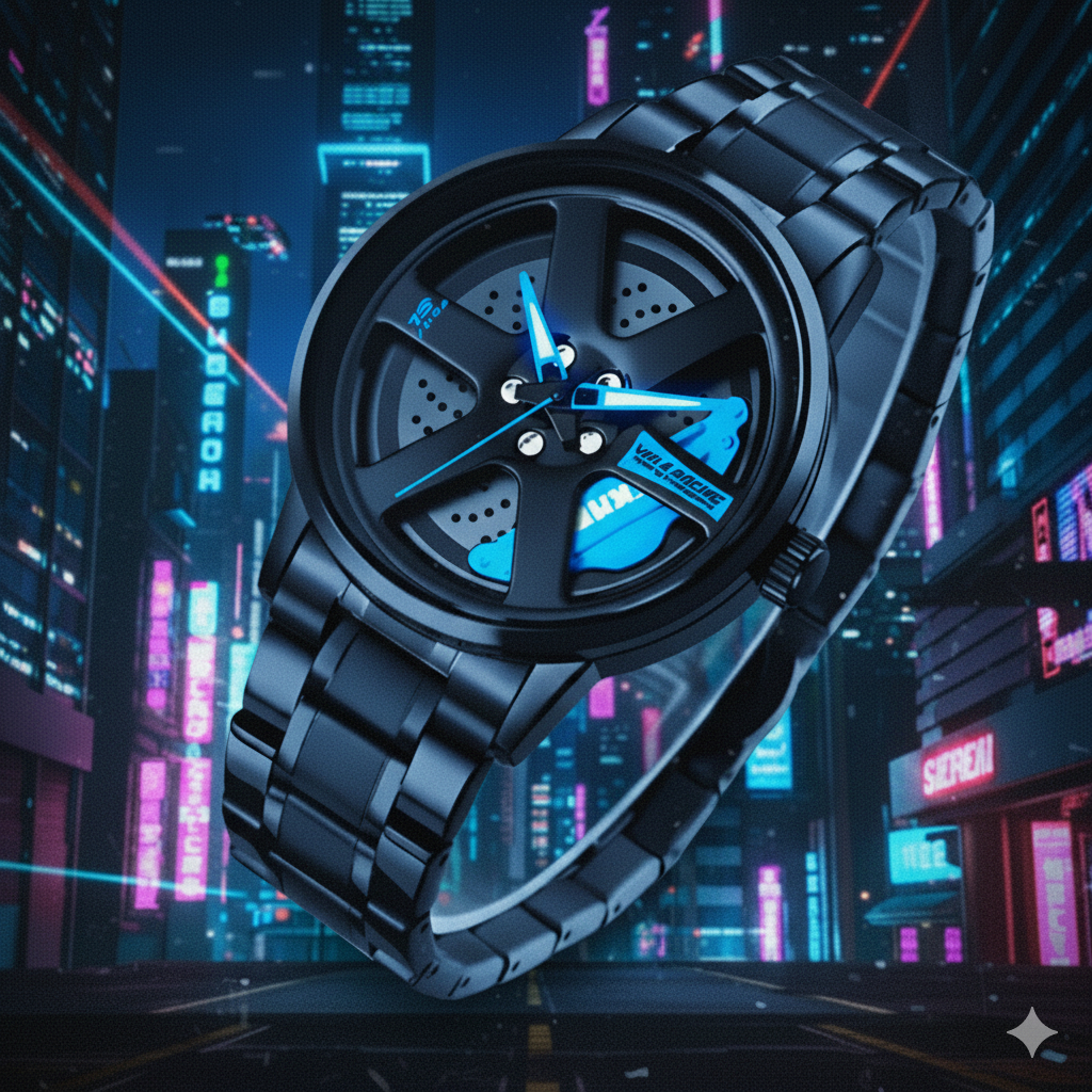 SKMEI 1787 Rotation Wheel Stainless Steel Watch for Men