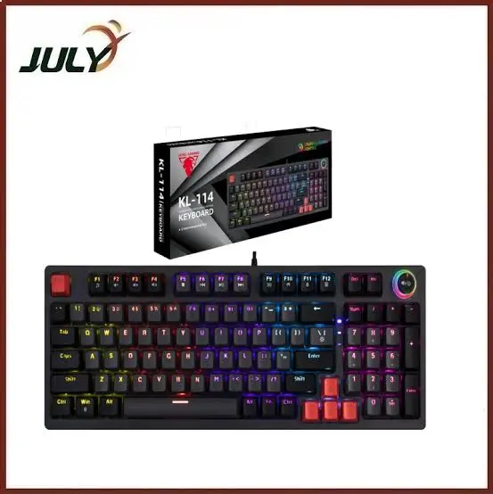 JEDEL KL-114 RGB Mechanical Gaming Keyboard – LED Backlit Pro Wired Keyboard